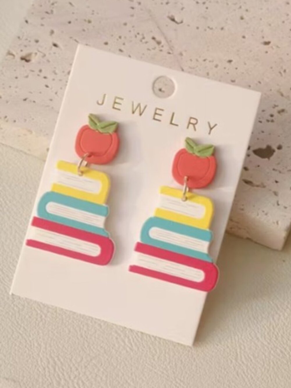 “Textbooks” School Teacher or Librarian Dangle Earrings (NEW & SO CUTE!)